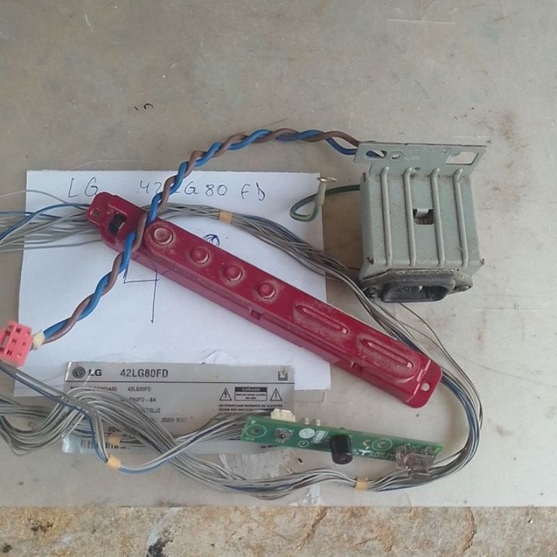 placa Power +sinal +tomada TV LG 42lg80fd leiam descriçao