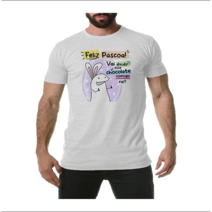 Camiseta Masculina Estampada Com Escrito Vai Dividir Este Chocolate Comigo? Tecido Premium 100% Algodão