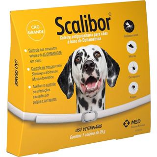 Coleira Scalibor Original - Proteção Contra Leishmaniose, Pulgas e Carrapatos para Cães de Porte Pequeno e Grande em Oferta na Shopee