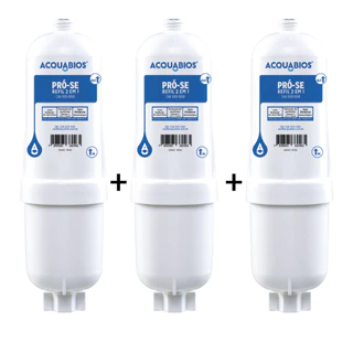Kit 3 Filtros Refil Purificador De Agua Soft Everest Cor Compativel Soft Plus, star, slim, fit e bab