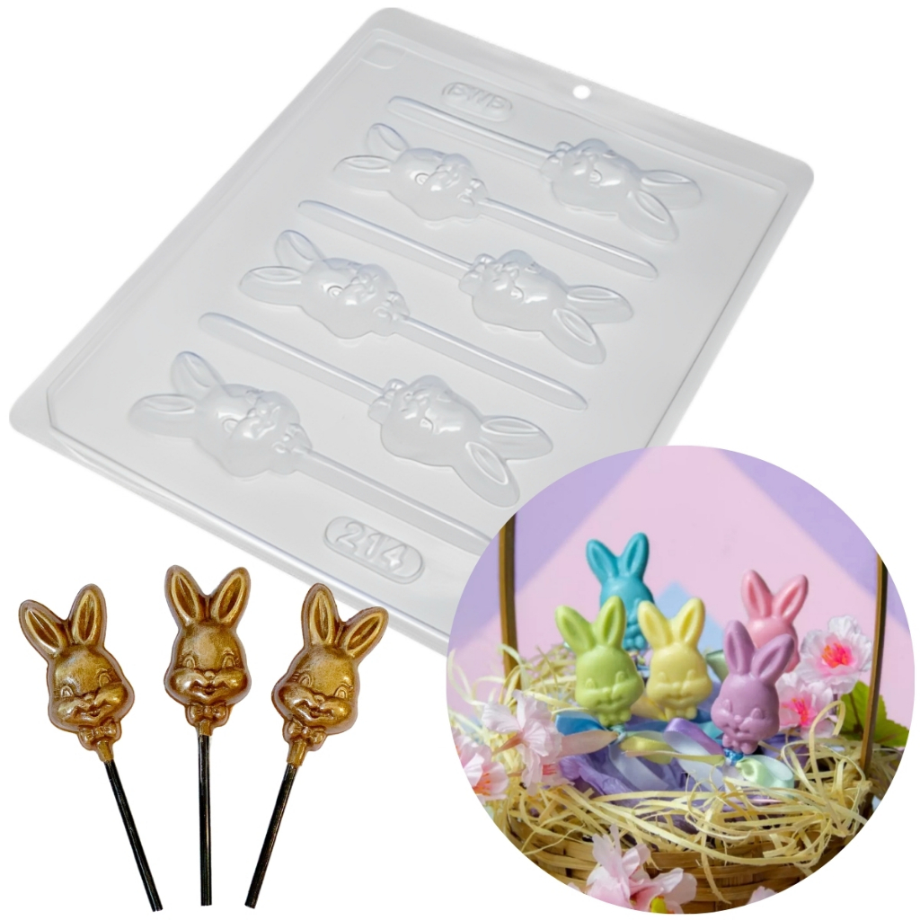 Forma Simples Pirulito Coelho Gravatinha Páscoa Código: 214 BWB em Oferta na Shopee