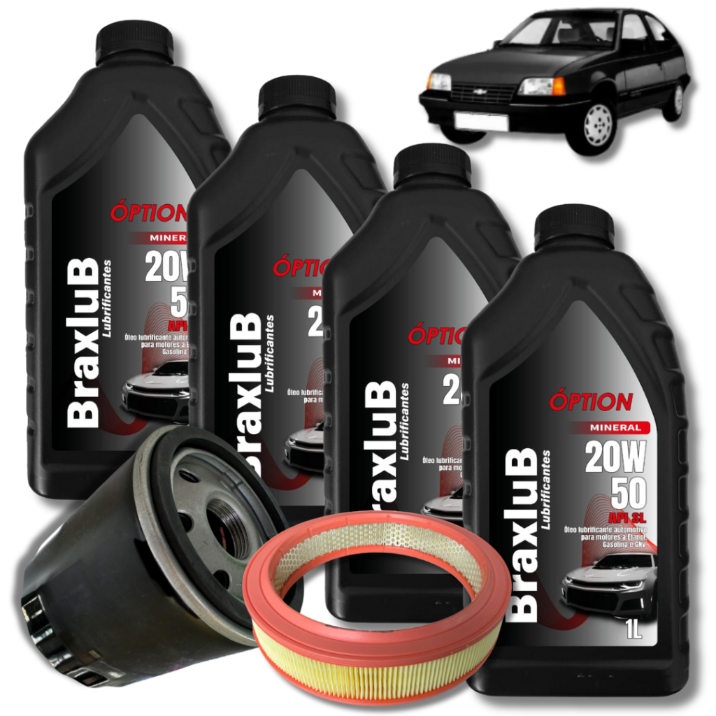 KIT 20W50 MINERAL API SL + FILTROS KADETT 95 GL