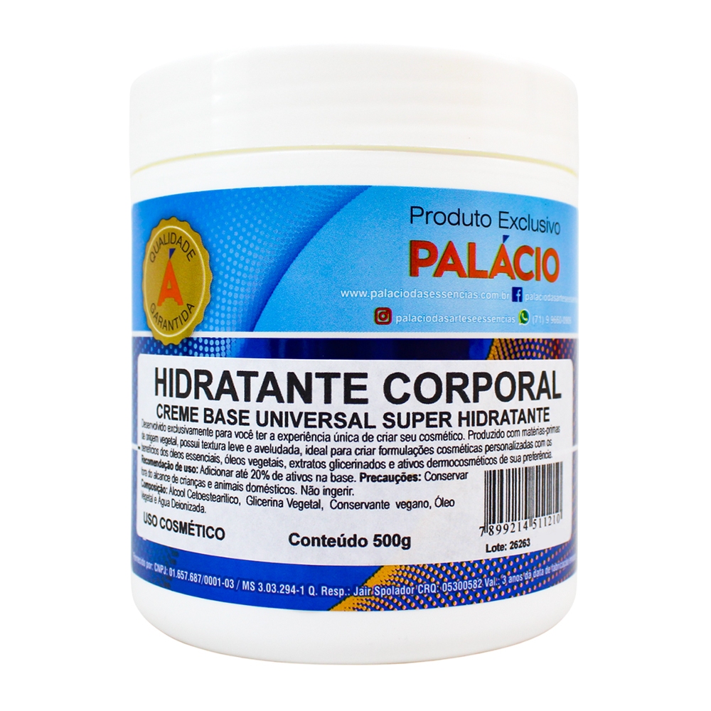 Hidratante Corporal (Creme Base Universal Super Hidratante) – 500 g em Oferta na Shopee