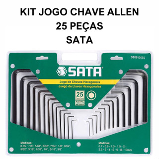 Kit Jogo Chave Allen 25 peças Sata St09120sj em Oferta na Shopee