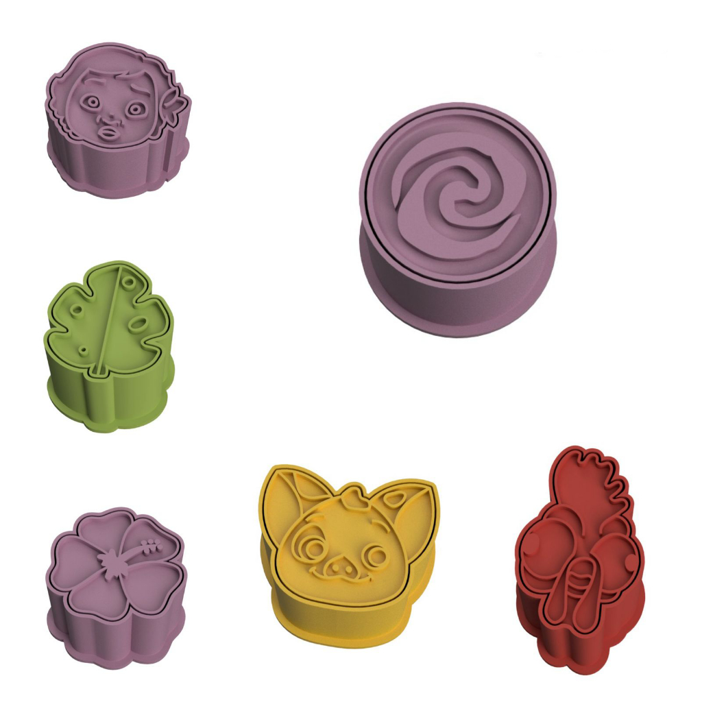 Modelador e Ejetor Para Modelar Doces, Massas e Brigadeiros - Moana em Oferta na Shopee