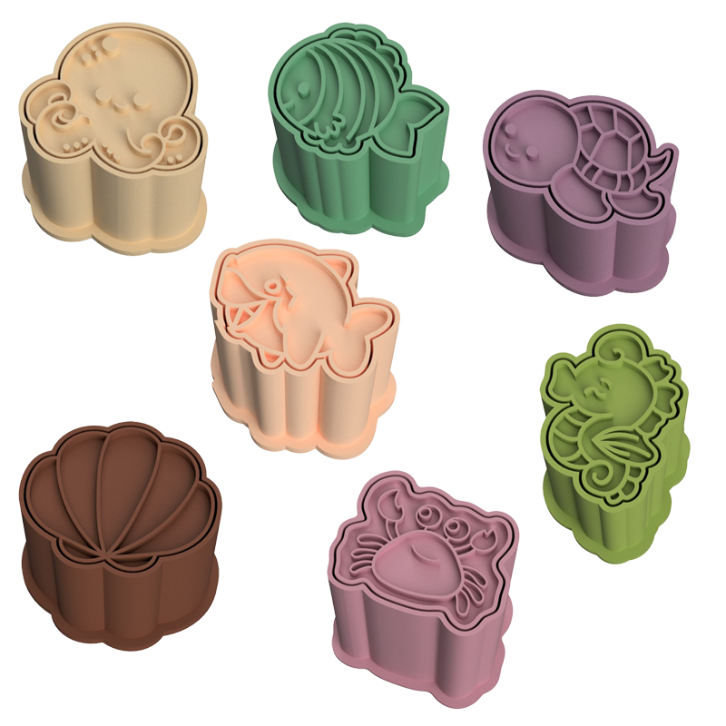 Modelador e Ejetor Para Modelar Brigadeiros, Massas e Doces - Fundo do Mar em Oferta na Shopee