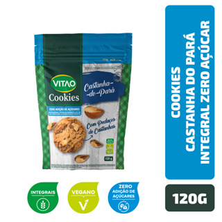 Cookies Castanha-do-Pará Integral Zero Açúcar Vitao 120 g em Oferta na Shopee