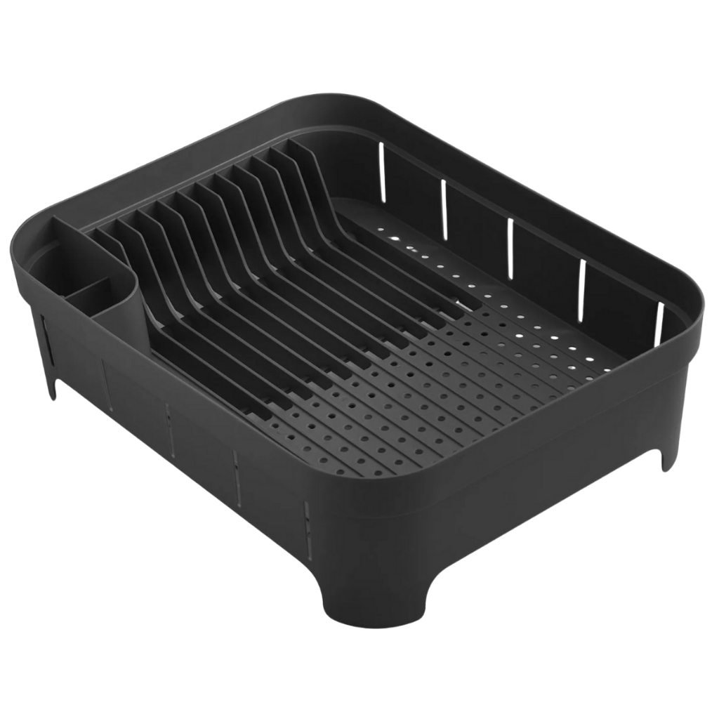 Escorredor De Louça Organizador De Pia 12 Pratos Porta Talher Reforçado Preto Trium OU em Oferta na Shopee
