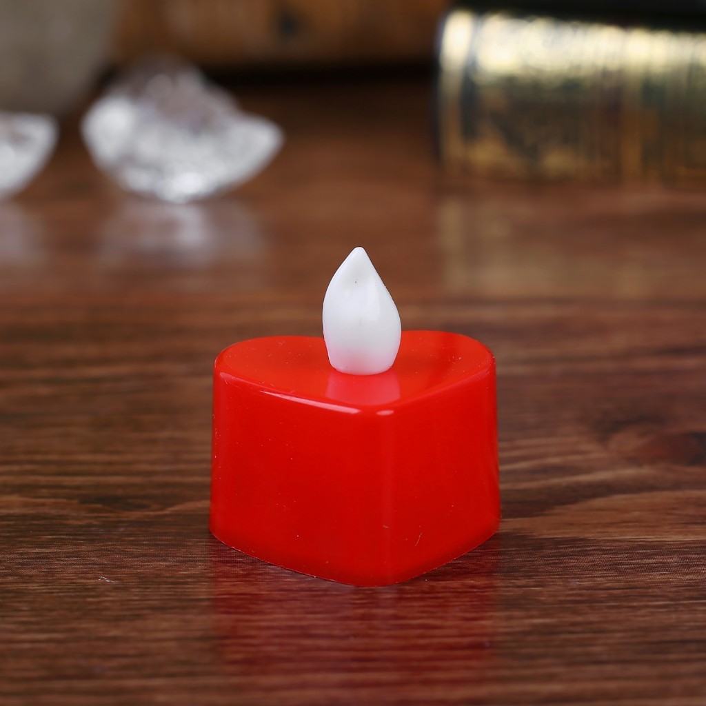 KiT Vela Coração LED + Pétalas Vermelha Velas Eletrônica Velinha Coração Dia dos Namorados Balão Decoração Vela Branca em Oferta na Shopee