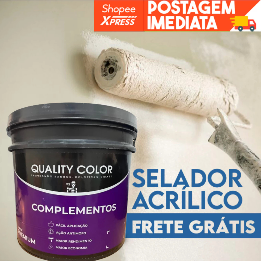 SELADOR ACRÍLICO PREMIUM 16L / 18Kg – Alta Performance e Economia para suas Paredes
