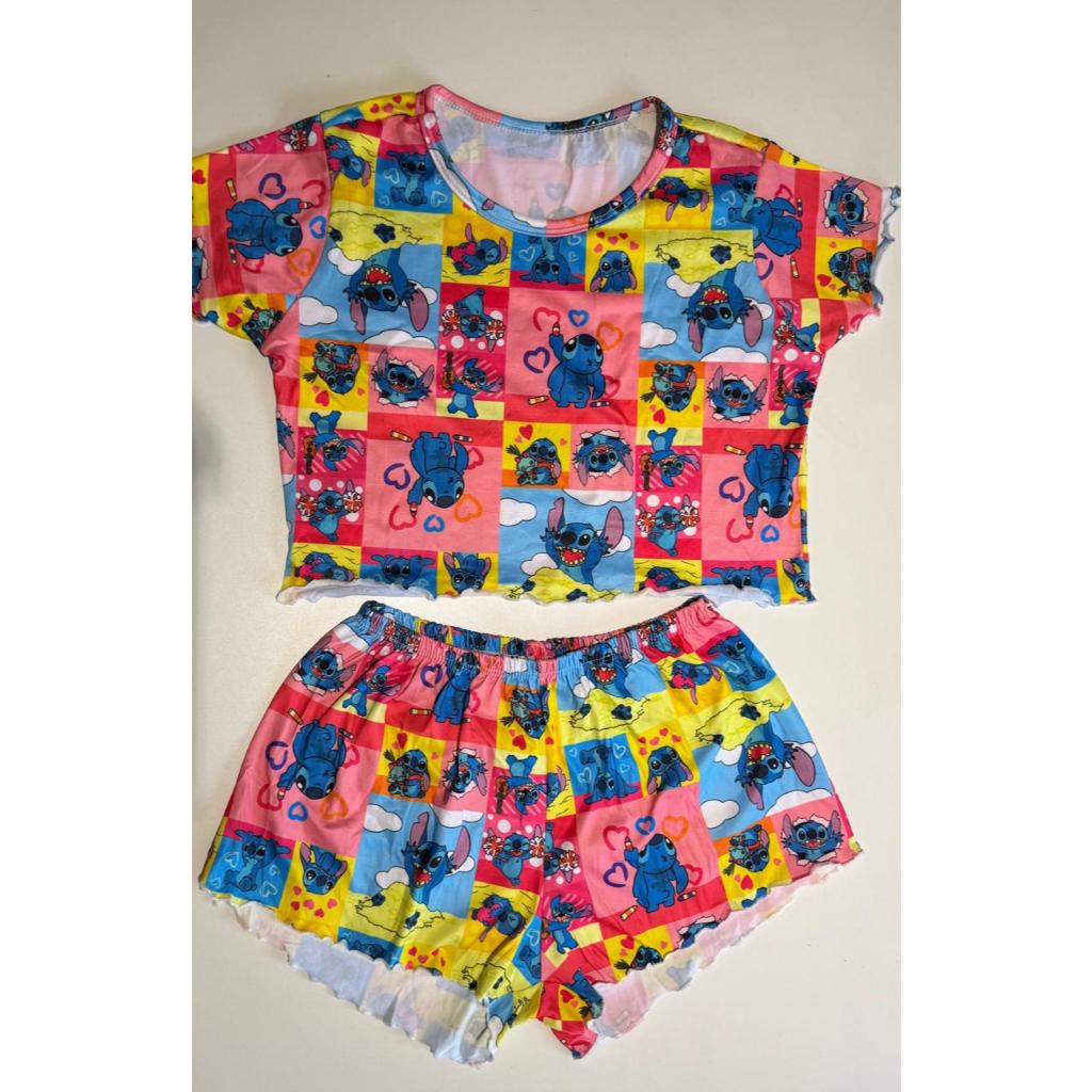 PIJAMA FEMININO CROOPD DE MANGA CURTA em Oferta na Shopee