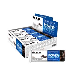 Power Protein Bar Max Titanium Cookies com 8 Unidades de 90g em Oferta na Shopee