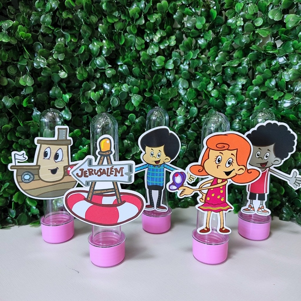 Tubetes 3d 3 Palavrinhas - Lembrancinhas Personalizada - aniversário - mêsversário