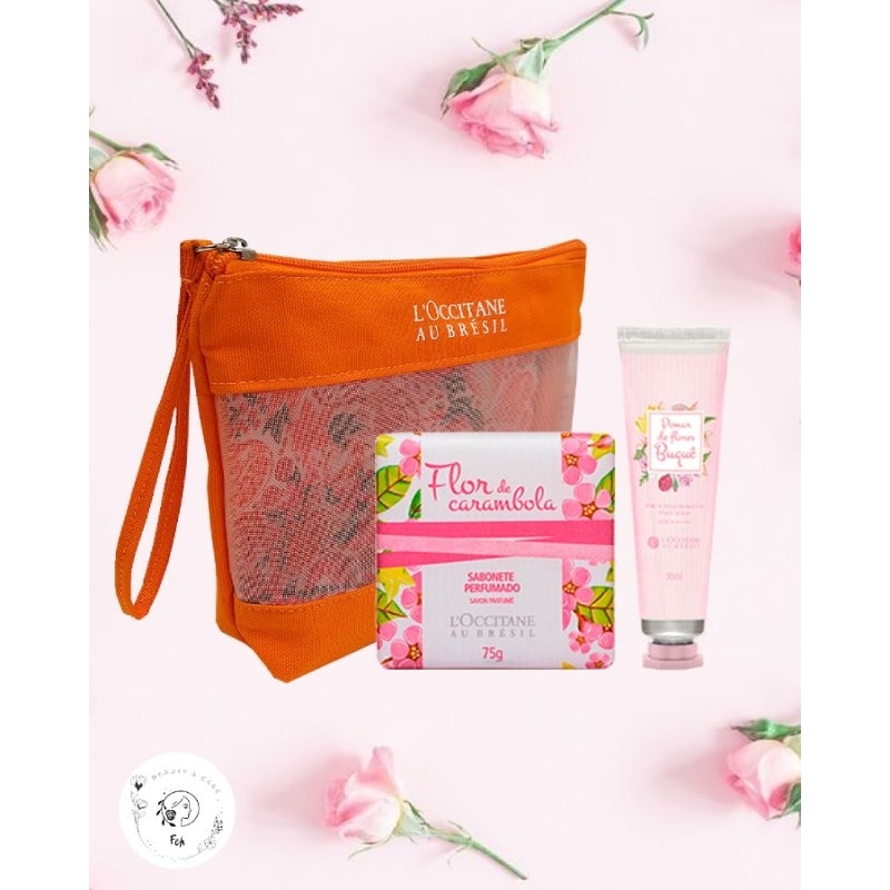 Combo Nécessaire, Sérum de Mãos e Sabonete Perfumado Pomar de Flores