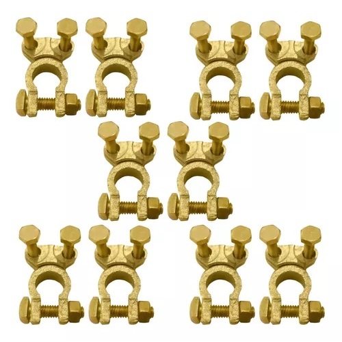 Kit Com 10 Terminal De Bateria Universal Modelo Sapo Sapão