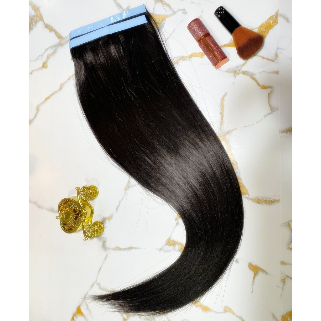 Mega Hair Adesivo Cabelo Orgânico 60/65/70 cm c/ 2 Tiras