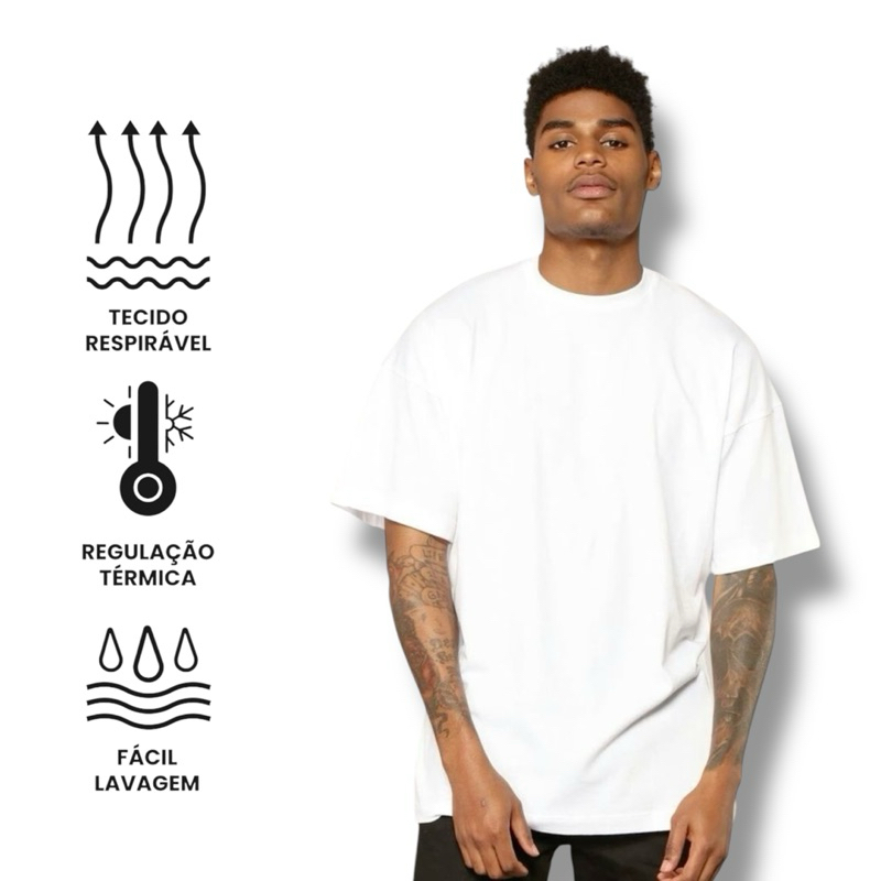 Camiseta Básica Algodão Oversized Machão Maromba Academia Streetwear Camisa Blusa masculina