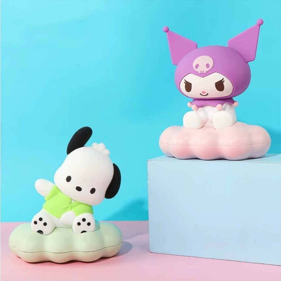 Luminária LED Kawaii Kuromi Sanrio Luz Noturna Quarto Presente Decoração Cinnamoroll