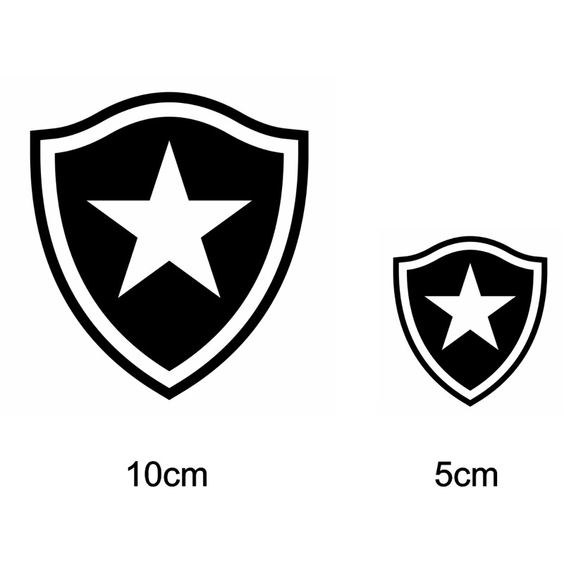 Adesivo Termocolante Botafogo em DTF para tecido em Oferta na Shopee