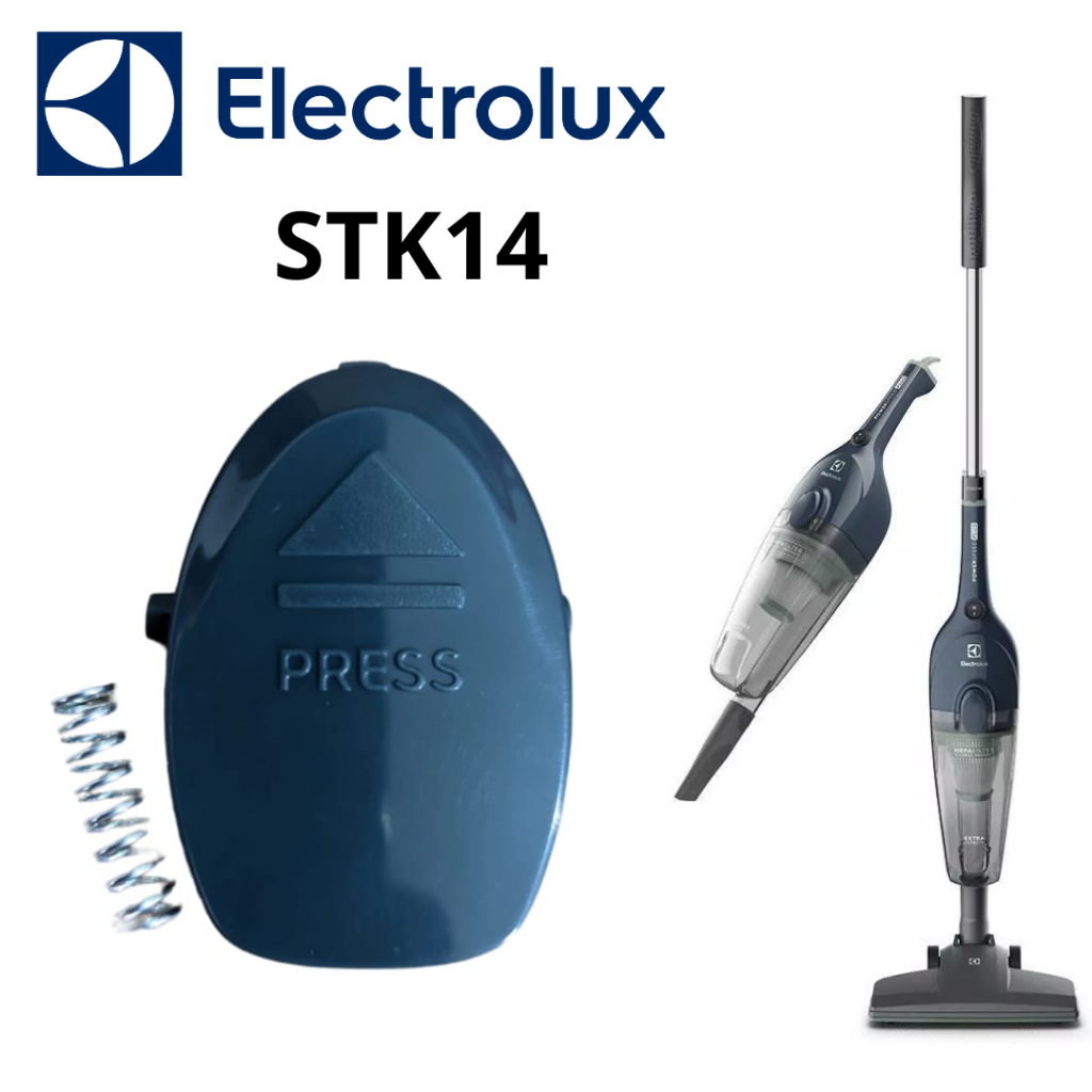 Botão Trava Reservatório Azul com Mola Aspirador de Pó Electrolux STK14 em Oferta na Shopee