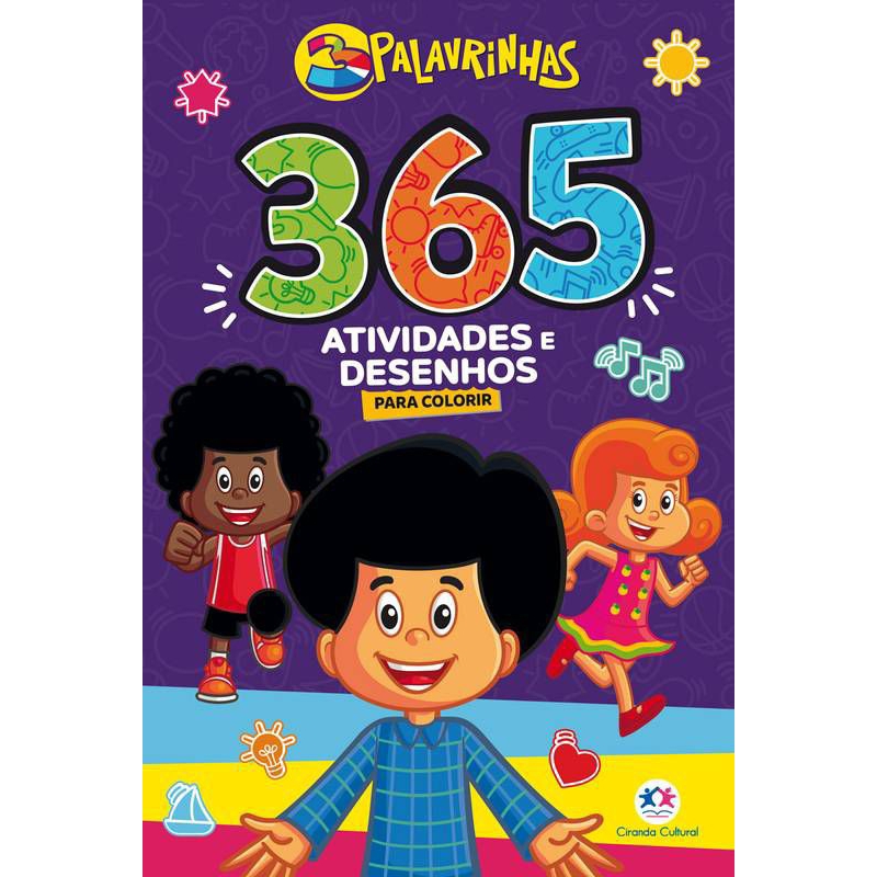 LIVRO DE COLORIR COM ATIVIDADES - 3 PALAVRINHAS