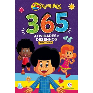 LIVRO DE COLORIR COM ATIVIDADES - 3 PALAVRINHAS em Oferta na Shopee