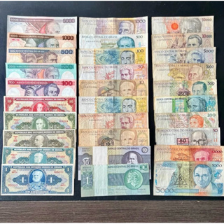 Lote de 20 Cédulas Nacionais Sem Repetição Coleção Dinheiro Antigo Original em Oferta na Shopee