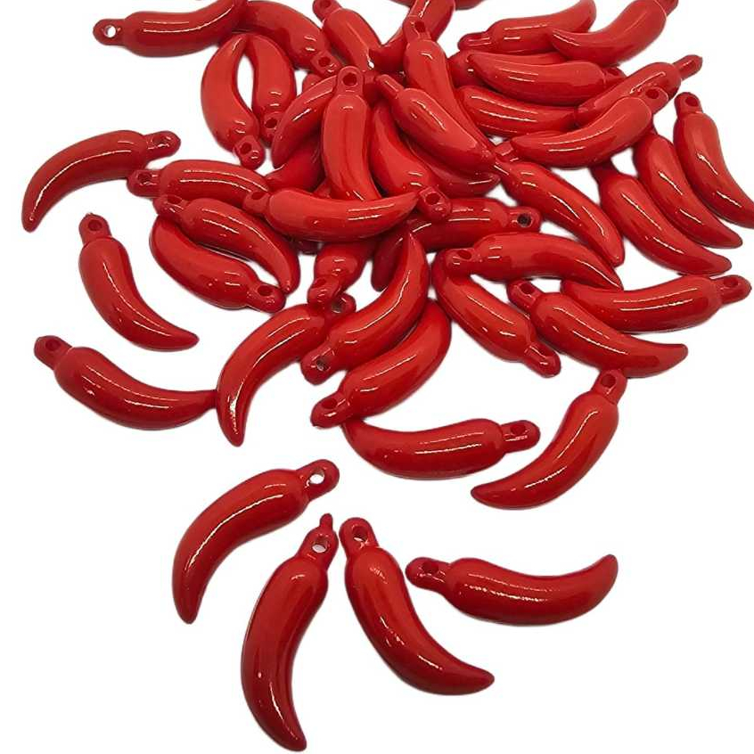 Pimentinha Pingente para Pulseiras, Colar, Chaveiros Enfeites Decorações e Artesanatos em Oferta na Shopee