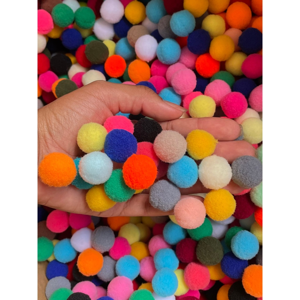 Pompom Bolinha 20mm – Pacote com 100 Unidades em Oferta na Shopee