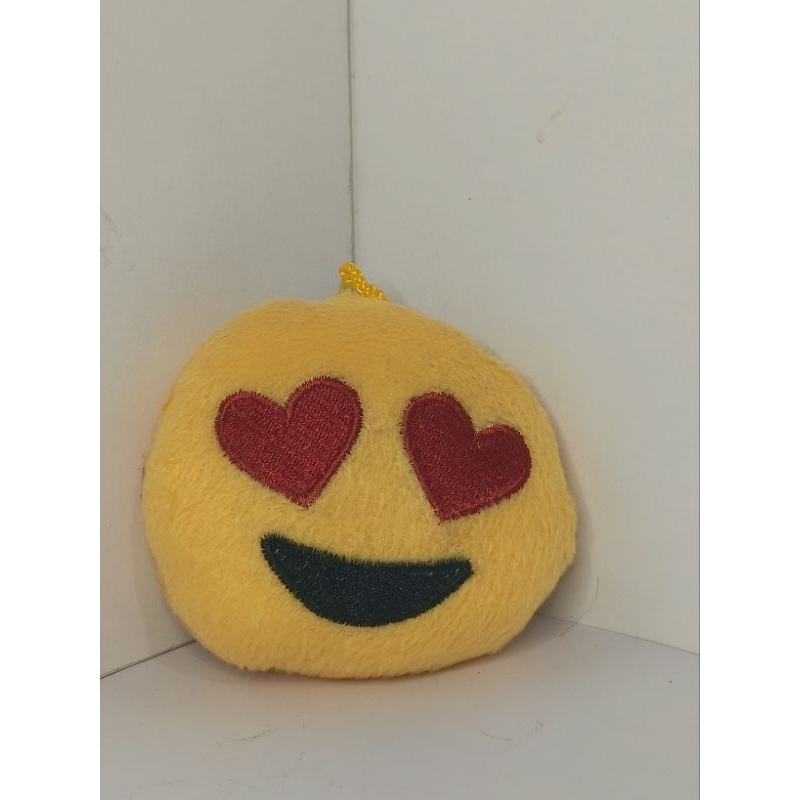 Coleção Burger King Pelúcia Emoji, Apaixonado, Ninja,  Amarelo, Saudável, Nice, Choro