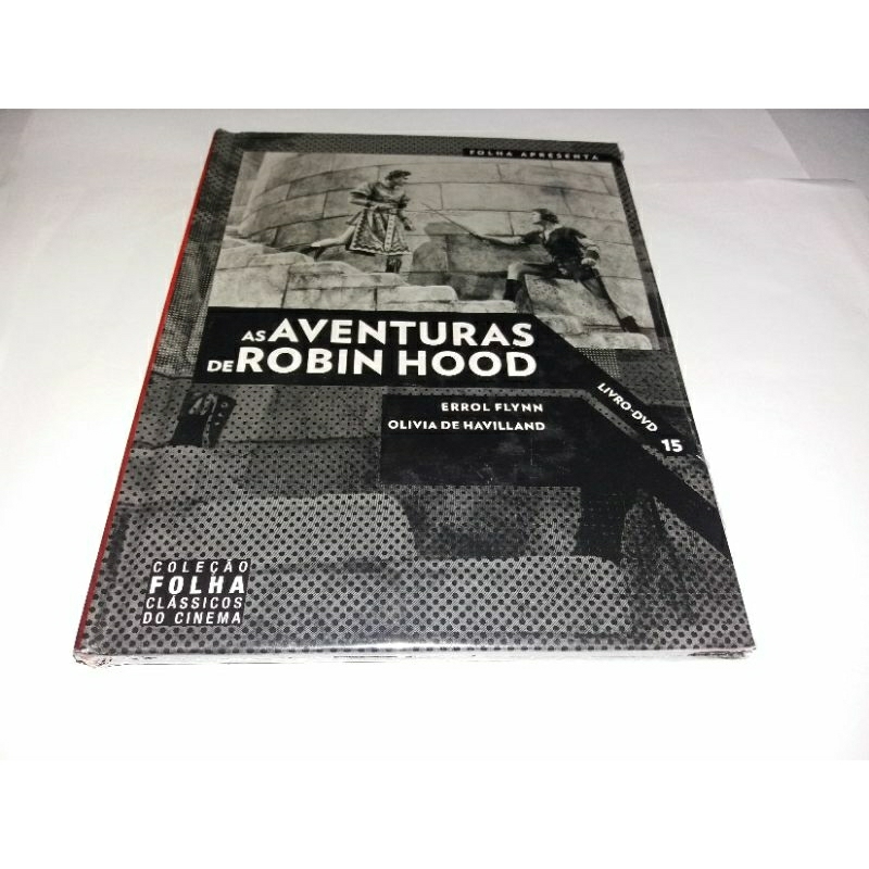 Dvd + Livro : As Aventuras de Robin Hood - 1938 - Errol Flynn - Lacrado