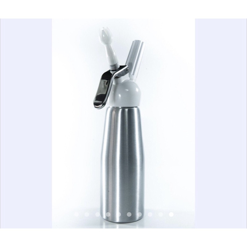 garrafa chantily prata cremes sifão 2 anos de garantia 500 ml ( chocobraz ) - Home & Living