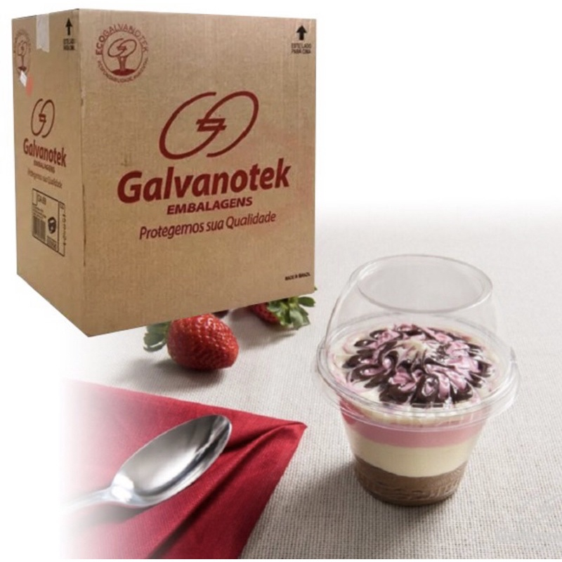 Copo com Tampa Bolha 250ml Galvanotek G677 50 Unidades em Oferta na Shopee
