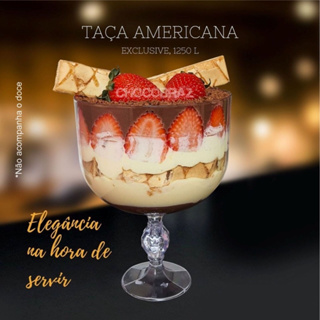 Taça Gourmet Americana ou Confeiteira 1.250 Ml Para Bolo E Doce Na Taça em Oferta na Shopee