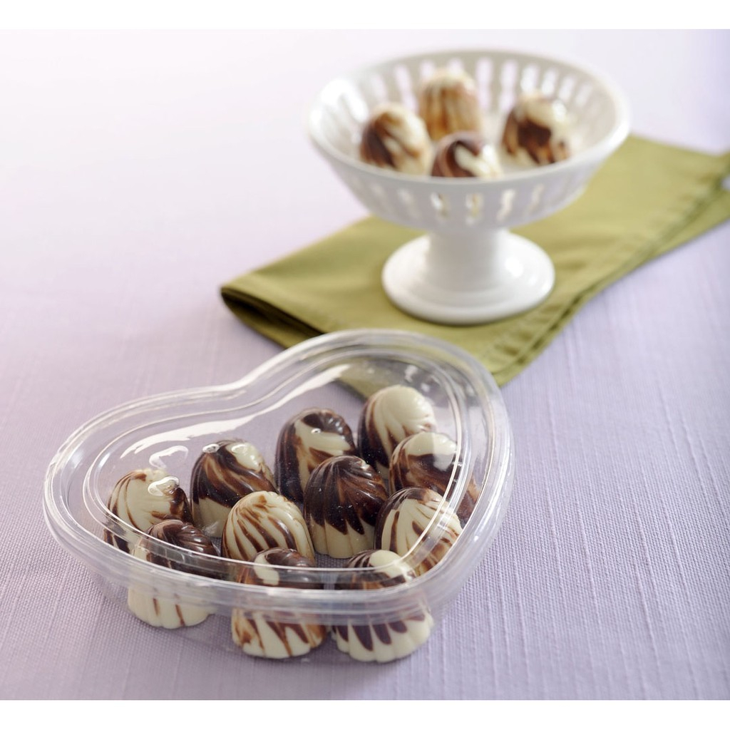 50 coração para doces embalagem 10 doces  - 260ml Ref.: G620 16,5x14,5x3,3cm galvanotek em Oferta na Shopee