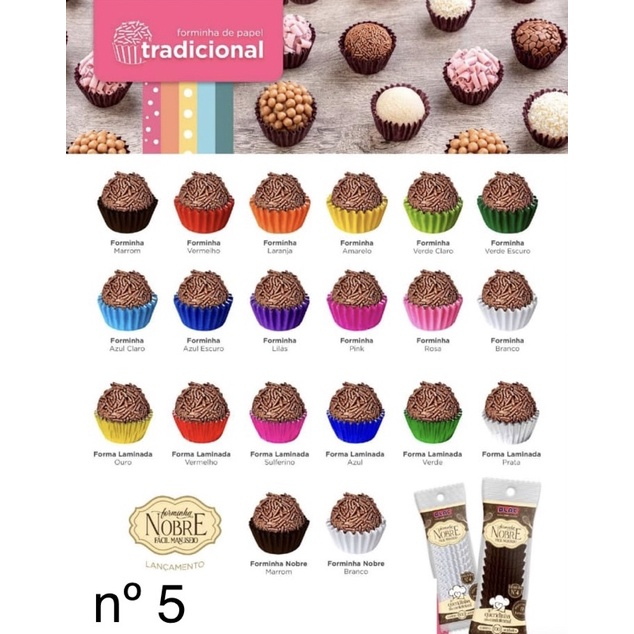 1000 FORMINHAS PARA DOCES; BRIGADEIROS. Nº5, SOLTA FÁCIL. (PLAC) em Oferta na Shopee