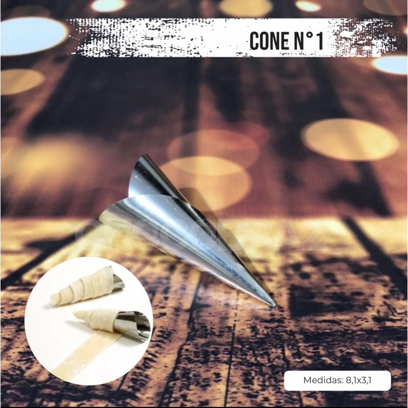 12 Formas Canudo Cone Flandres Tamanho 01 - Home & Living