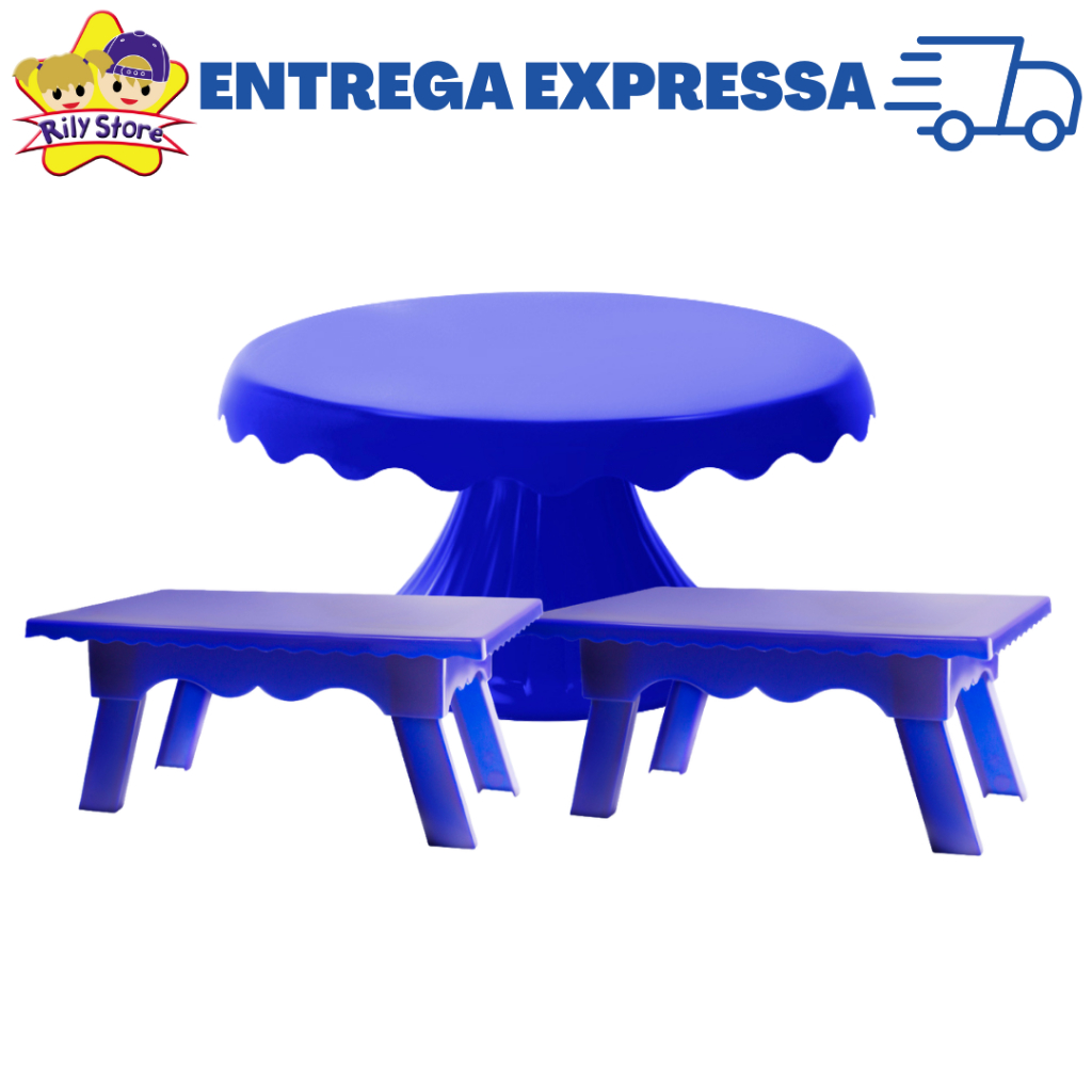 Kit Festa 1 Boleira Cake Renda 19cm + 2 Mesinhas Decorativas - 3 peças  (+ 20 cores ) em Oferta na Shopee