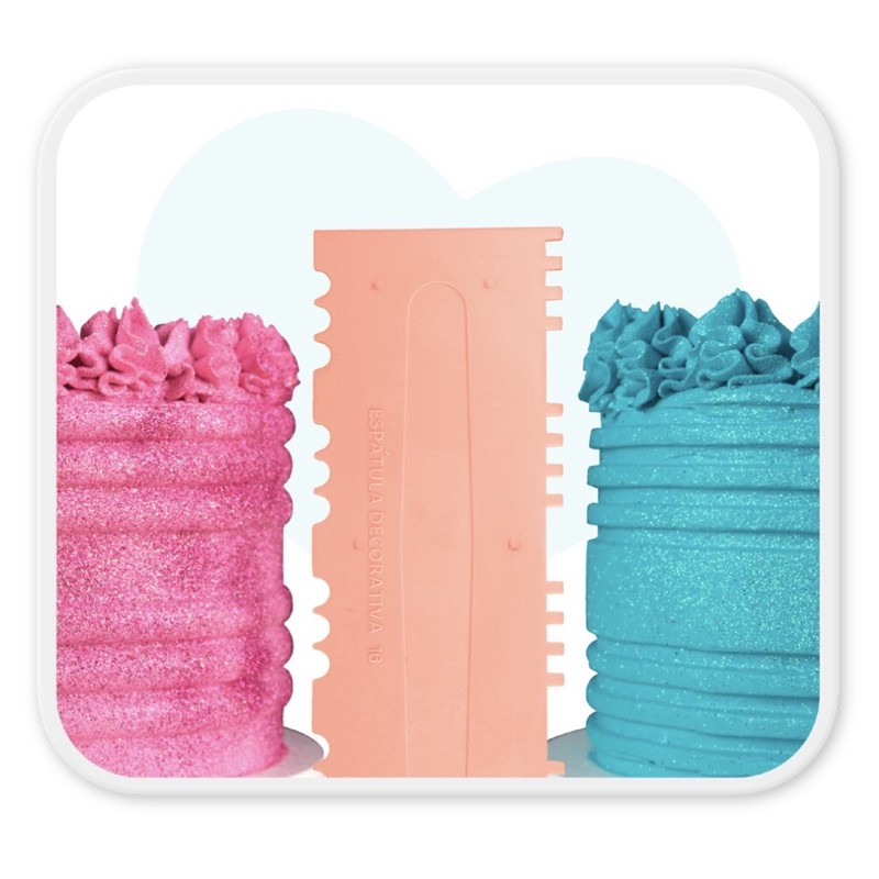 Espátula DECORATIVA N• 16 ROSA LENI Para Bolo Bluestar 23 Cm  Dupla Confeitaria  (Chocobraz) em Oferta na Shopee