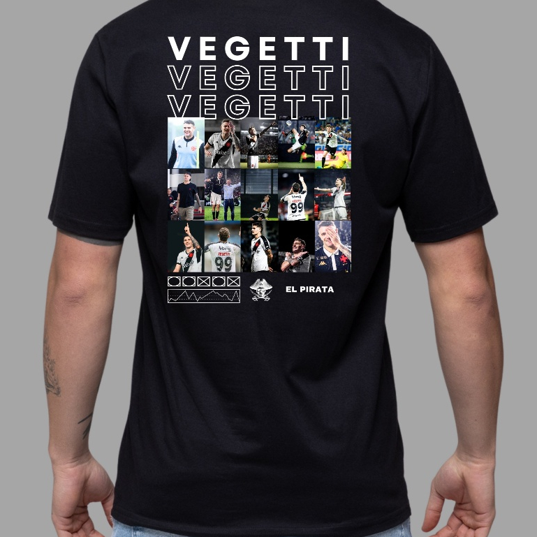 Camiseta Vegetti Jogador Futebol fotos Básico 100% Algodão