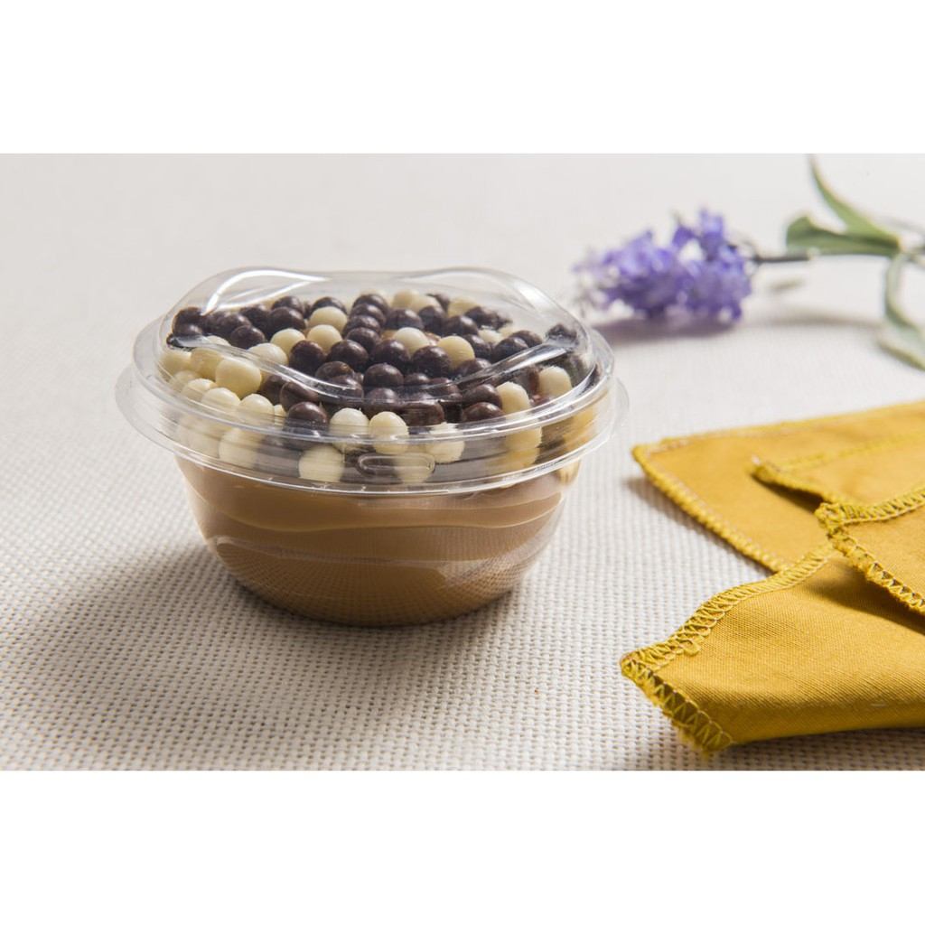 10 Pote Com Tampa Embalagem 70 Ml Doces Mousse Tampa Baixa - 70ml Ref: G 675B (7,9x3,5cm) Galvanotek - Home & Living