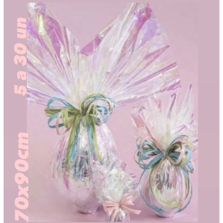 5 -30 Kit Folhas Celofane Nacarado 70x90 Embrulho Cestas em Oferta na Shopee