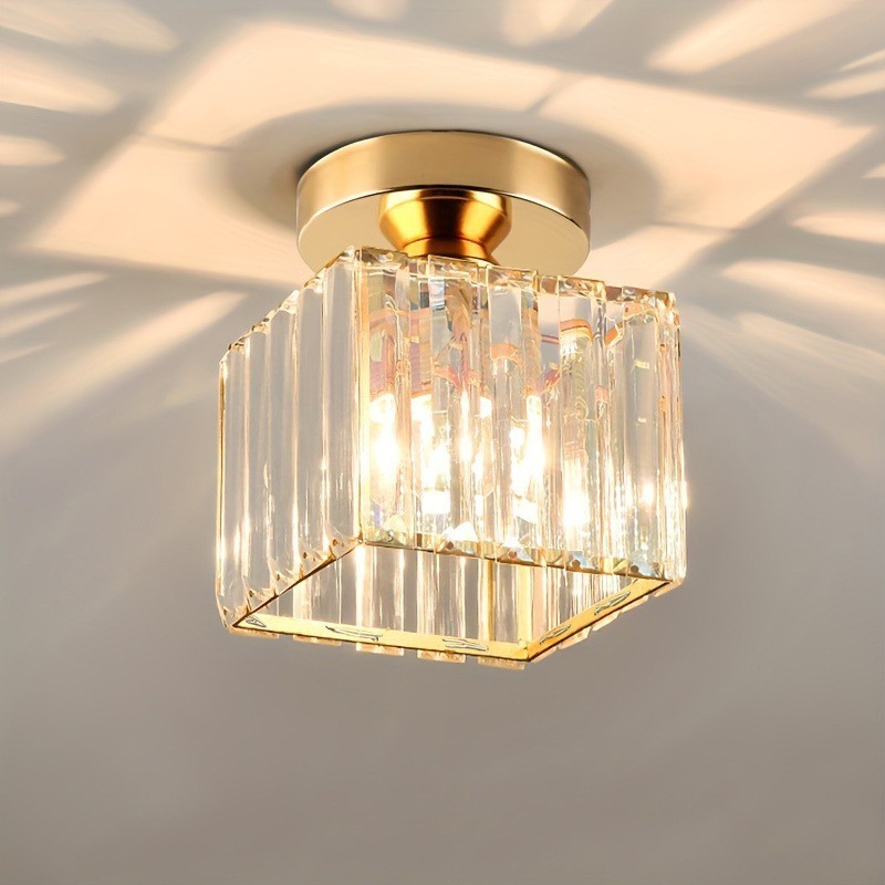 Lâmpada Led Moderna Para Corredor Com LumináRia De Teto De Cristal Para Corredor, Varanda ...