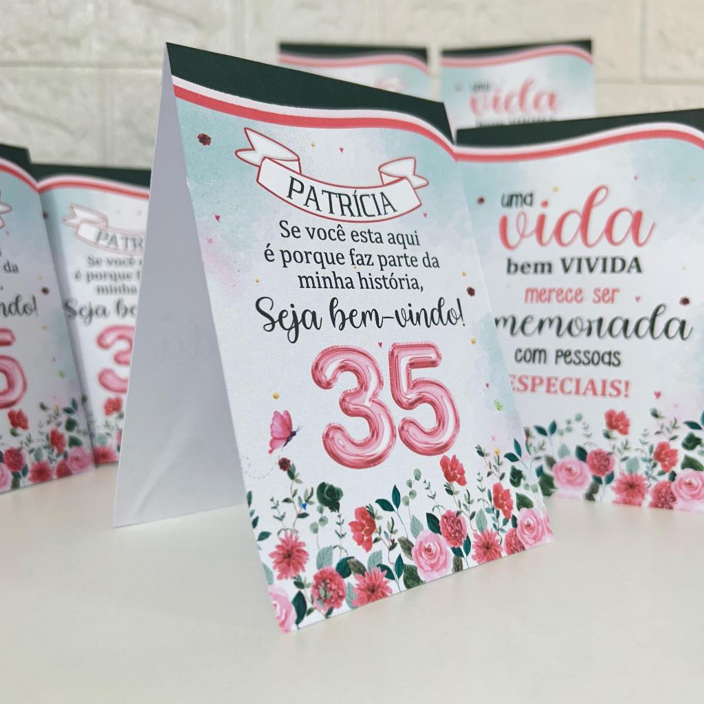 Centro de mesa agradecimento personalizado enfeite plaquinha decoração aniversário festa adulto cores verde e rosa