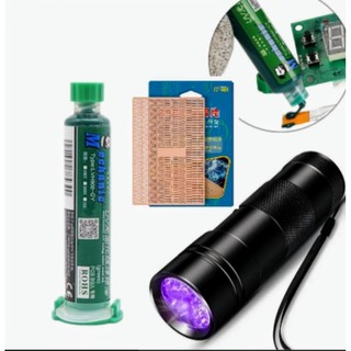 Kit Máscara solda Mechanic UV +Lanterna UV+terminais de Jumper em Oferta na Shopee
