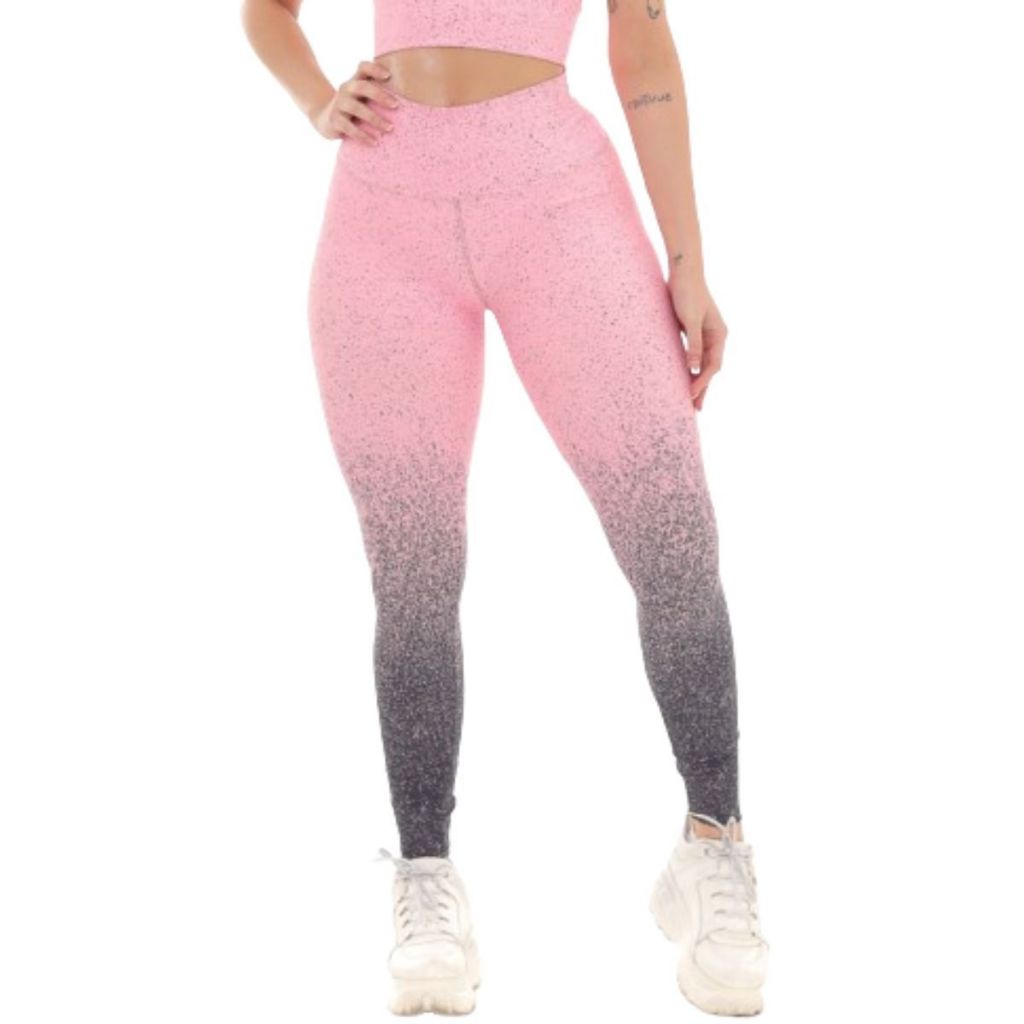 Calça Legging Feminina Degradê Academia e Caminhada Fitness