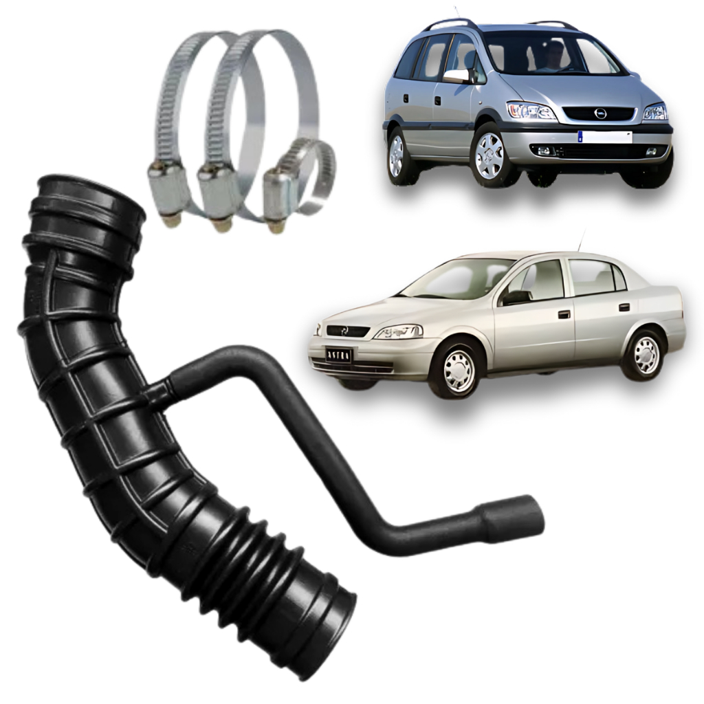 Mangueira Filtro de AR com Abraçadeiras Ar Astra 1999-2002 e Zafira 2001-2009 1.8 2.0 8v