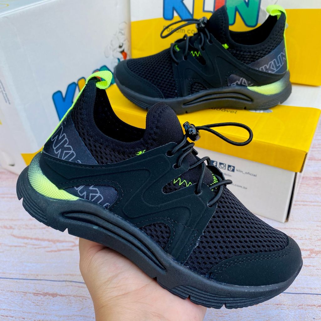 Tênis Infantil KLIN New Sport Menino Anatômico Conforto Escola Esportivo