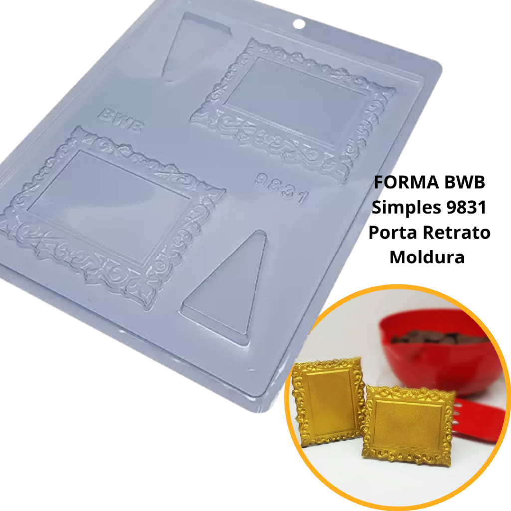 1~10 Forma Simples Porta Retrato Moldura 9831 em Acetato BWB P Bombom, Chocolate e Confeitaria