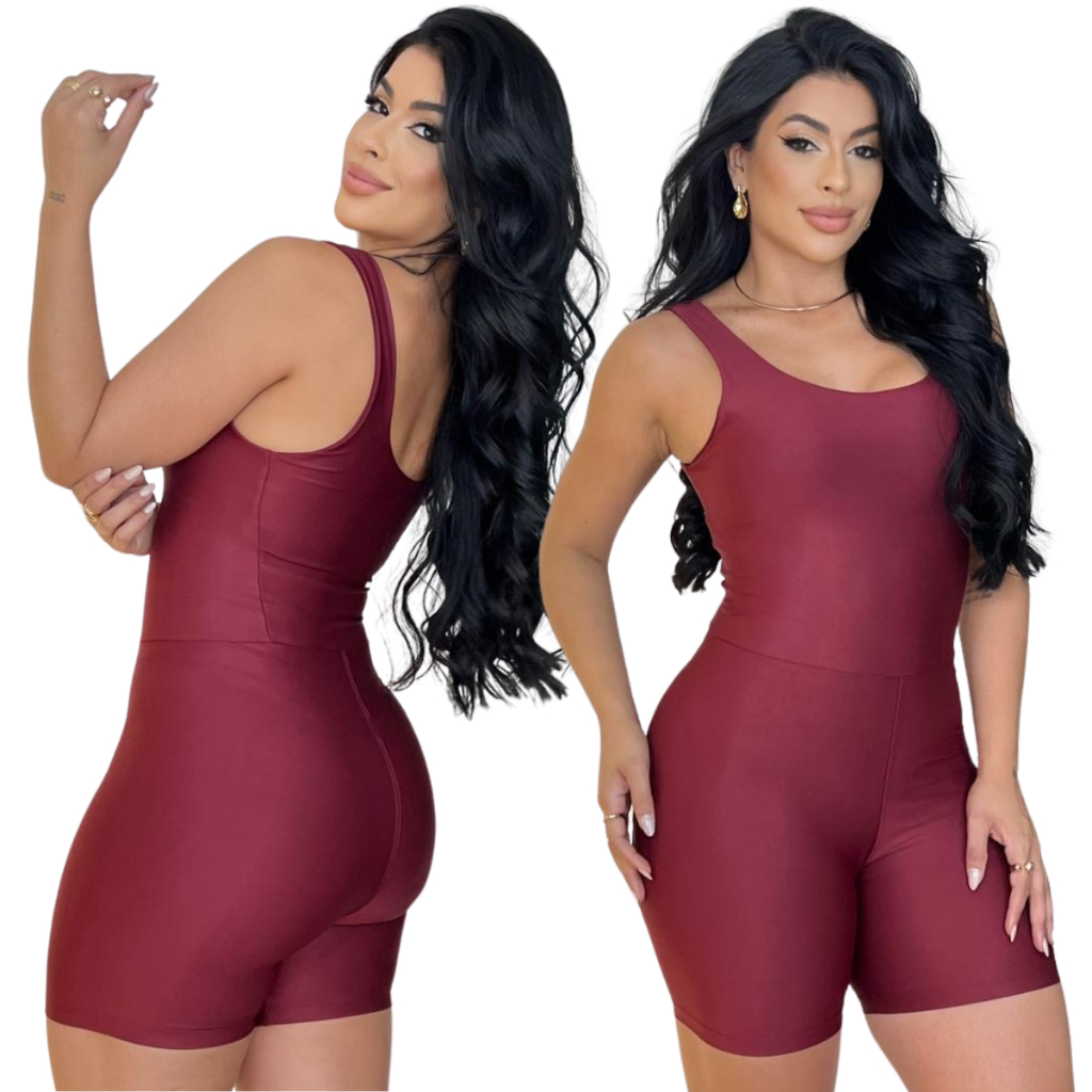 Macaquinho Academia Fitness Feminino Esporte Ar Livre Conforto Pratico em Oferta na Shopee